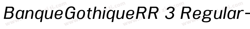 BanqueGothiqueRR 3 Regular字体转换